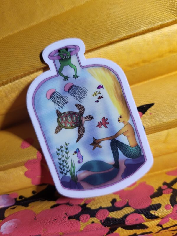 Sticker: Zeemeermin in fles - Afbeelding 10