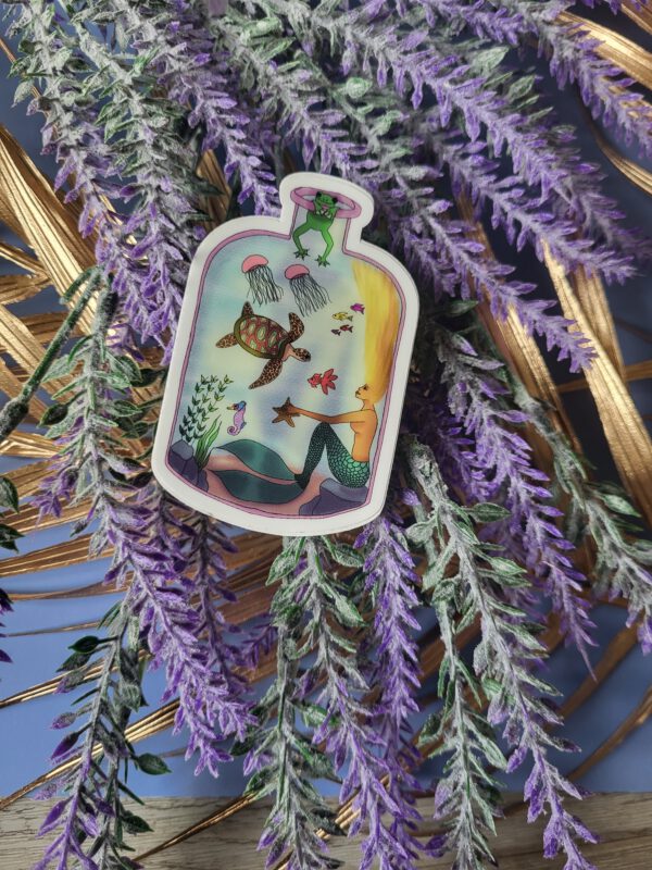 Sticker: Zeemeermin in fles - Afbeelding 9